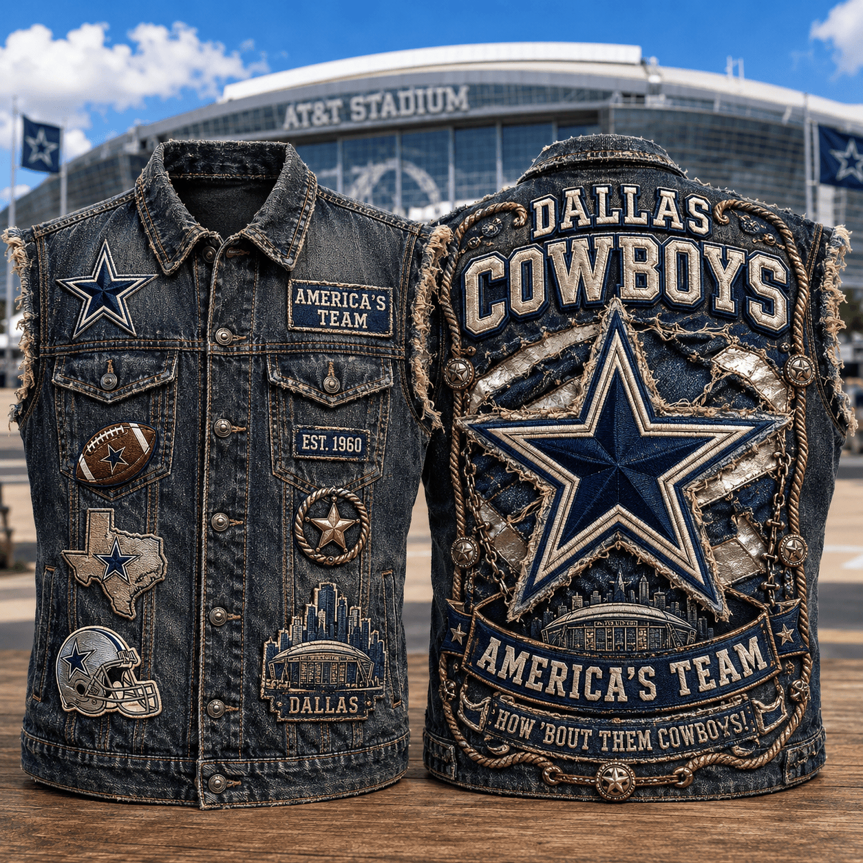 DLCB PREMIUM DENIM VEST LNTH